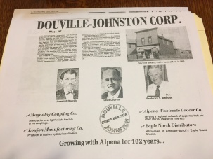 The Johnston family, as well as a photo of the original bakery.